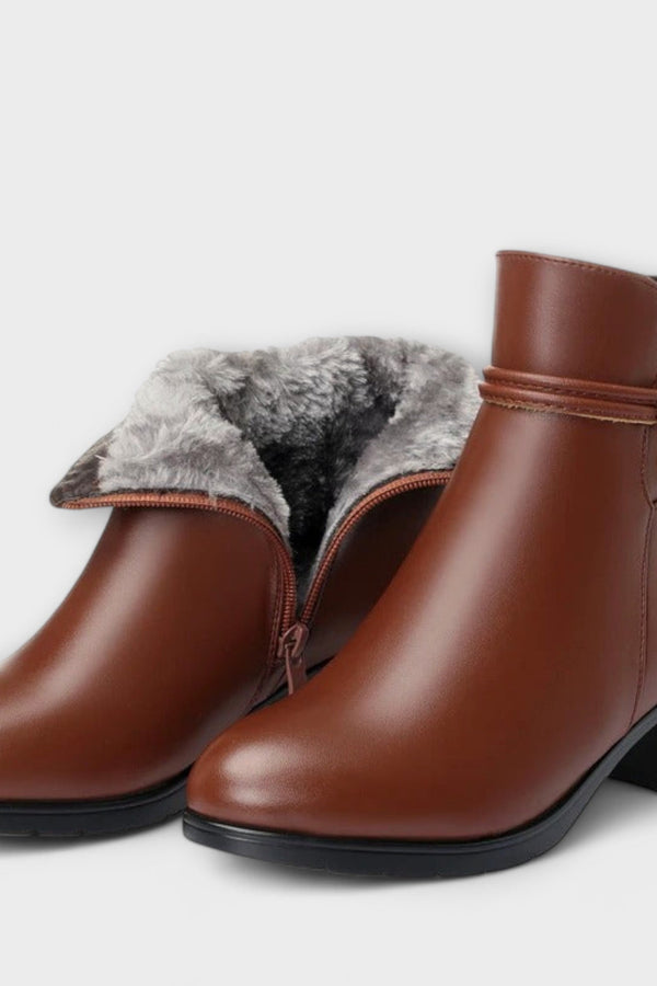 Frederika - Botas de invierno elegantes con cremallera