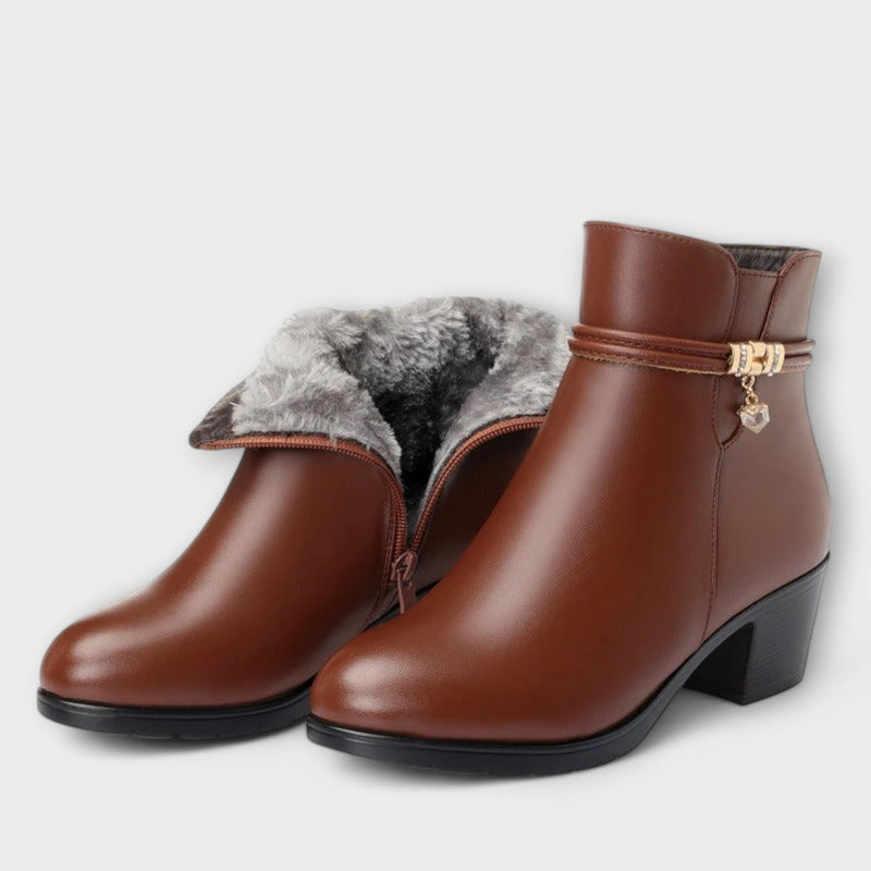 Frederika - Botas de invierno elegantes con cremallera