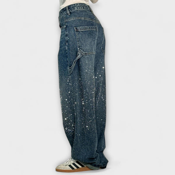 Fable - Jeans de Denim Brillantes en Estilo Balloon Carpenter
