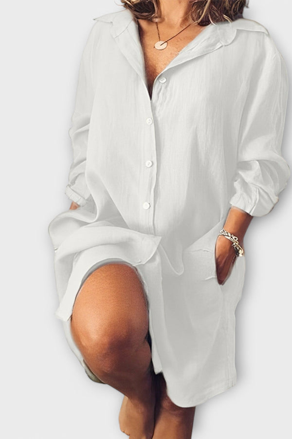 Blusa de lino casual para el día a día