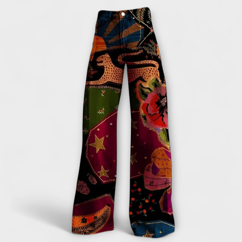 Hannah - Pantalones de pierna ancha