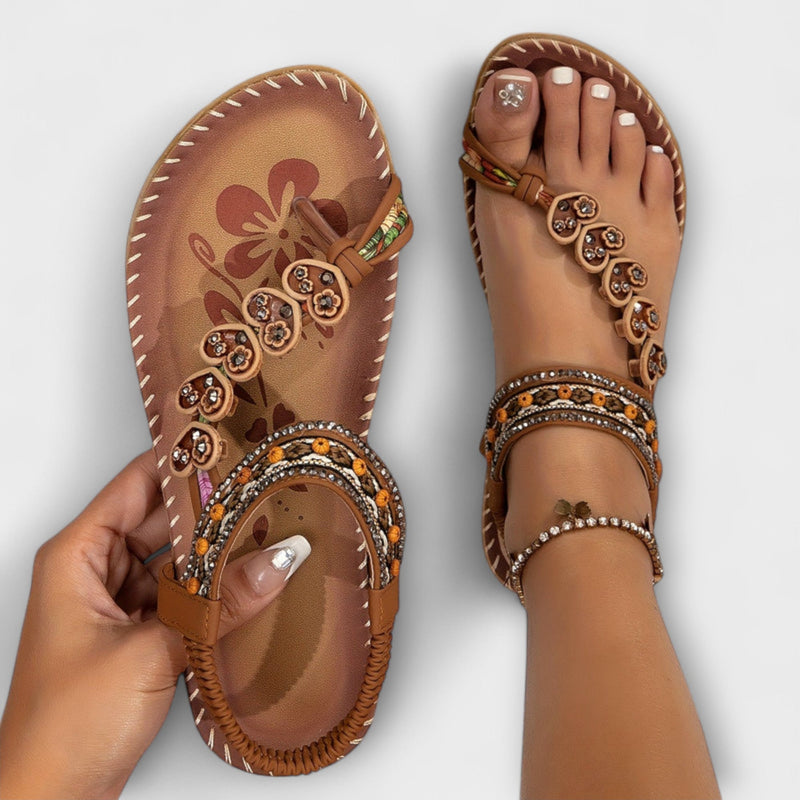 Pacha - Sandalias Bohemias para Damas con Placa