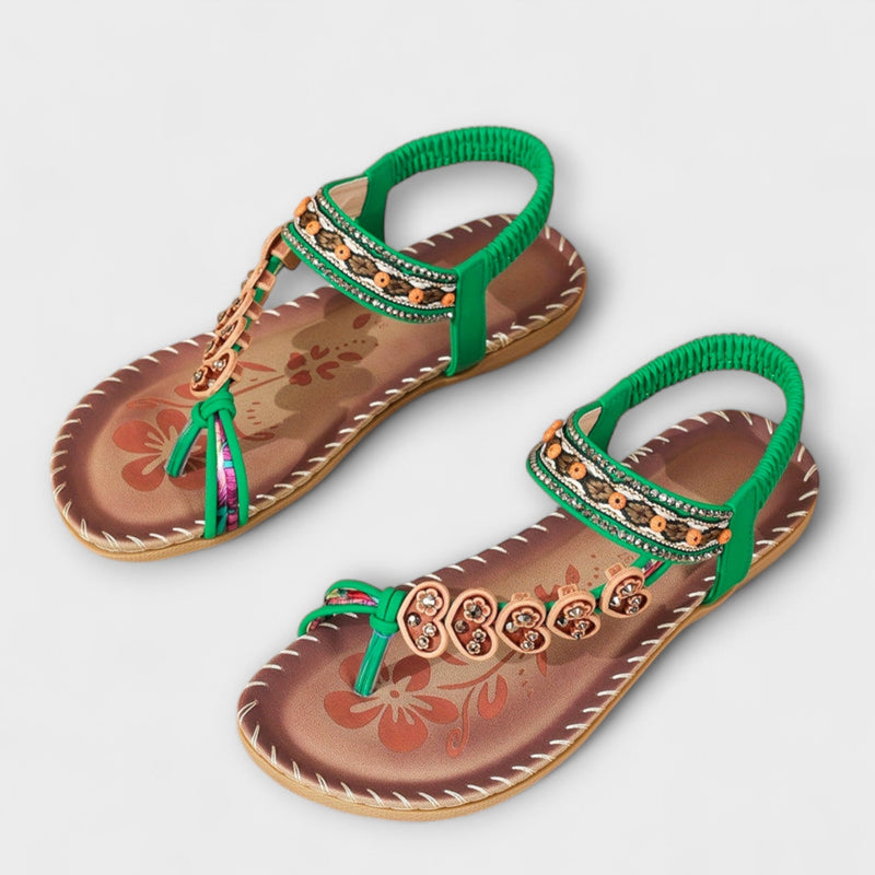 Pacha - Sandalias Bohemias para Damas con Placa