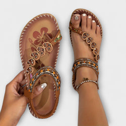 Pacha - Sandalias Bohemias para Damas con Placa