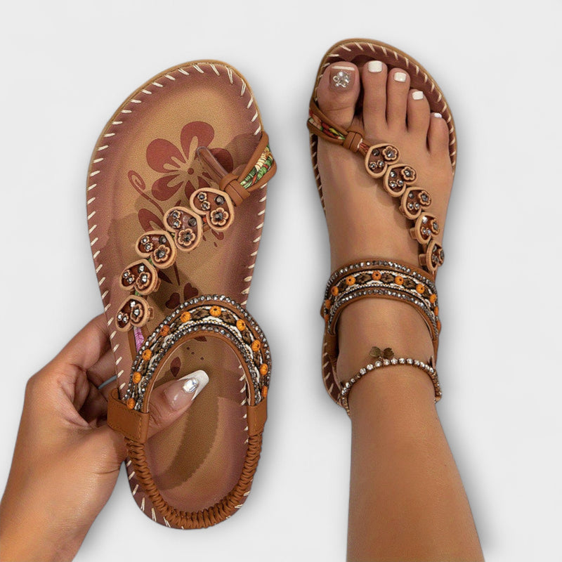 Pacha - Sandalias Bohemias para Damas con Placa