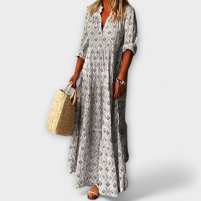 Sera - Vestido Maxi de Primavera Elegante y Cómodo