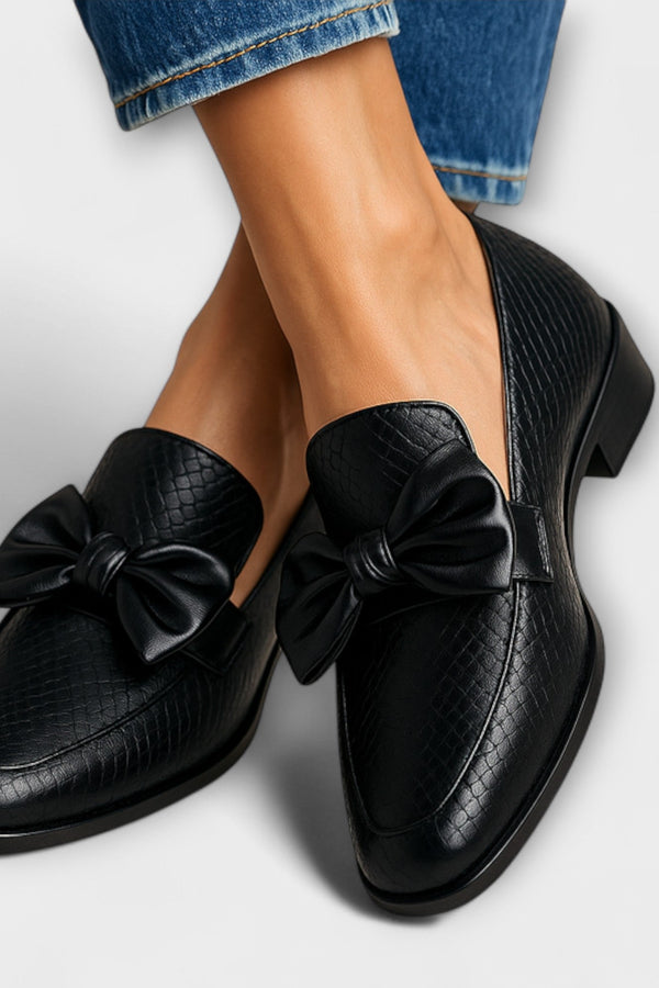Claudia - Mocasín con detalle de lazo