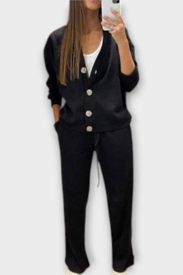 Chantal – Conjunto de Cárdigan y Pantalones