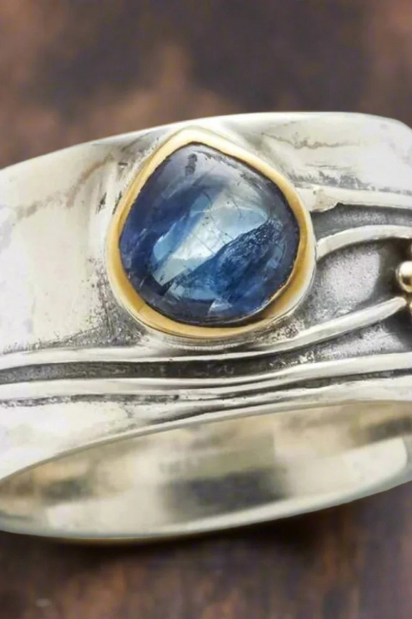 Anillo de Meditación de Gemas Bohemio