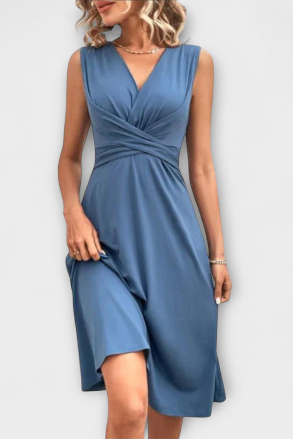 Lina - Vestido de Verano con Escote Cruzado