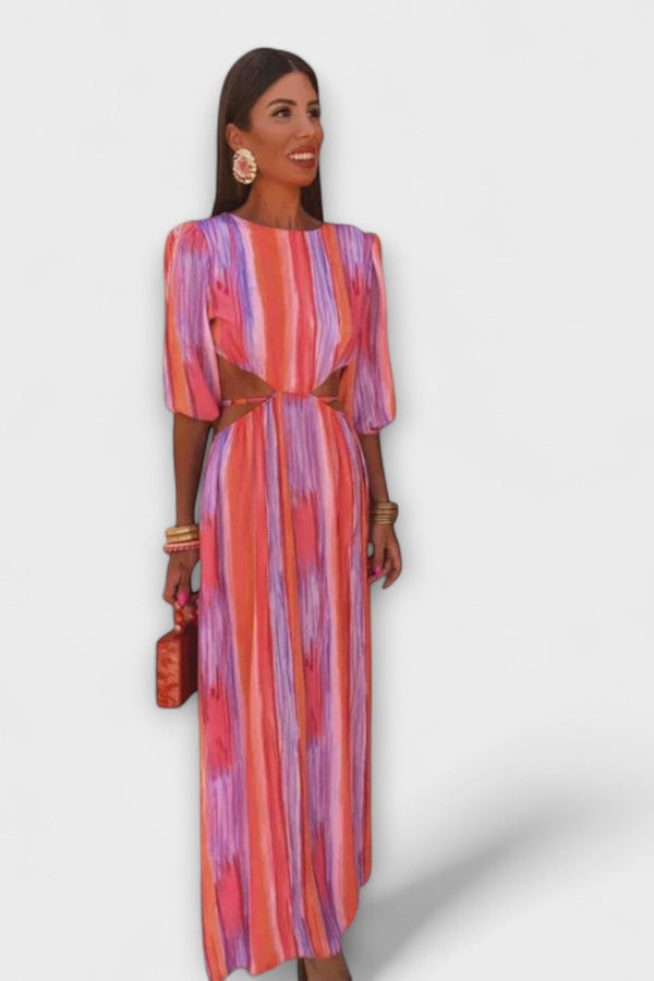 Paloma - Vestido elegante con detalles recortados