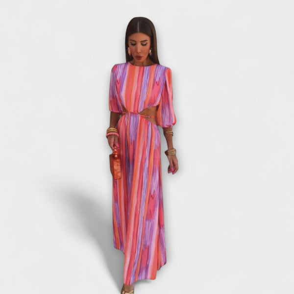 Paloma - Vestido elegante con detalles recortados