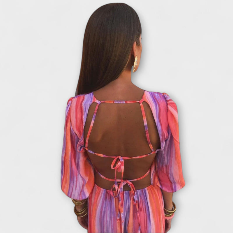 Paloma - Vestido elegante con detalles recortados