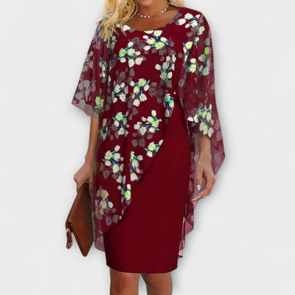 Lyanna - Vestido de Chiffon Floral para Damas