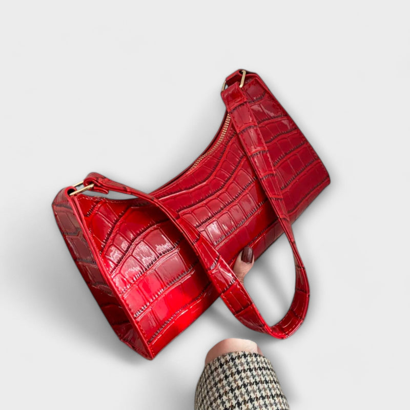 Bolsa de cuero brillante