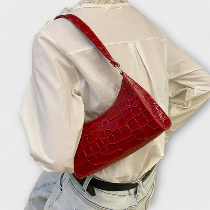 Bolsa de cuero brillante