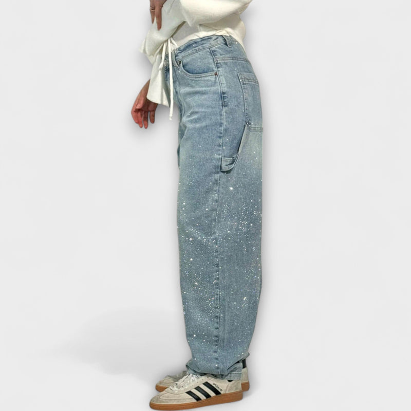 Fable - Jeans de Denim Brillantes en Estilo Balloon Carpenter