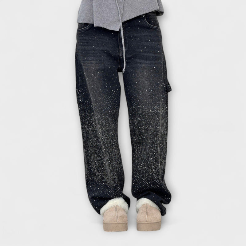 Fable - Jeans de Denim Brillantes en Estilo Balloon Carpenter