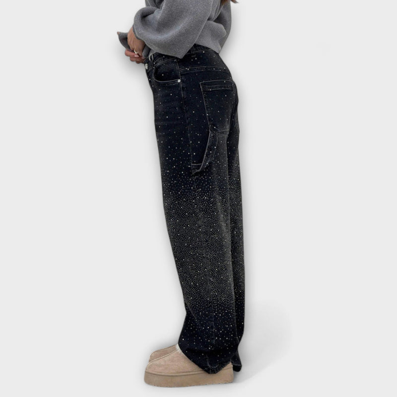 Fable - Jeans de Denim Brillantes en Estilo Balloon Carpenter