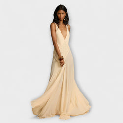 Lavinia - Vestido maxi con profundo escote en V