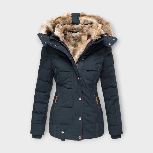 Emine - Chaqueta de Forro de Piel Acogedora