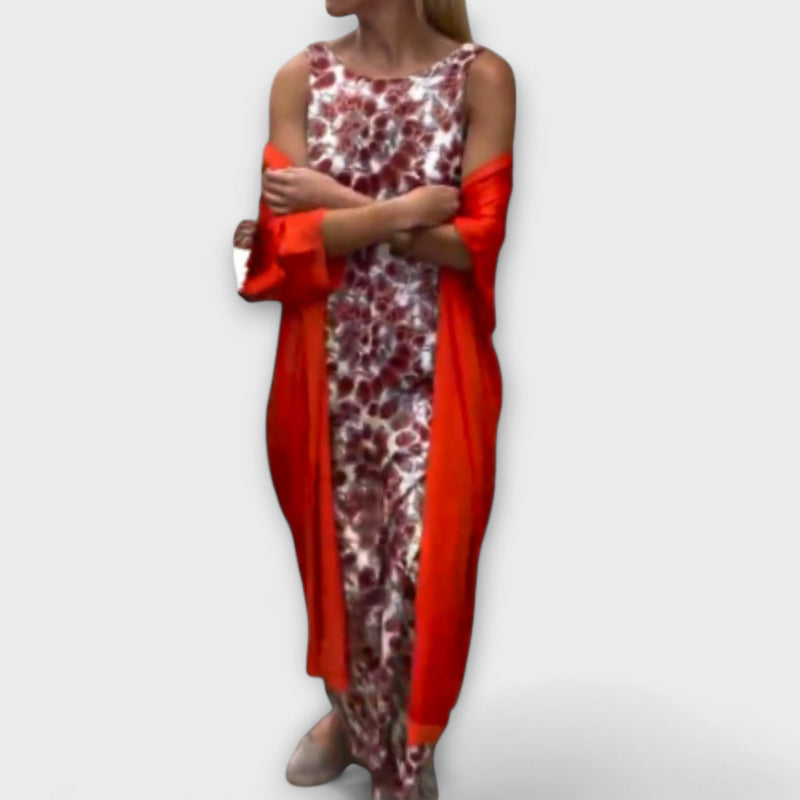 Charlotte - Vestido Elegante con Cardigan a Juego