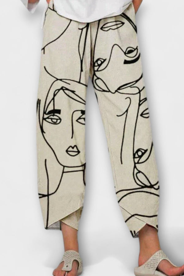 Nahia - Pantalones de lino