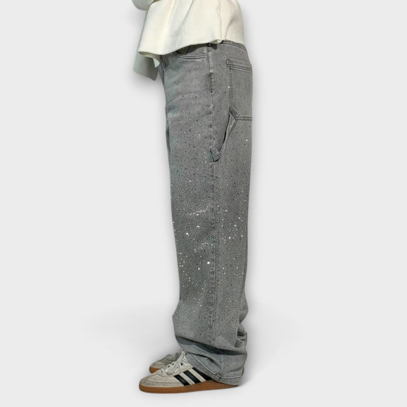 Fable - Jeans de Denim Brillantes en Estilo Balloon Carpenter