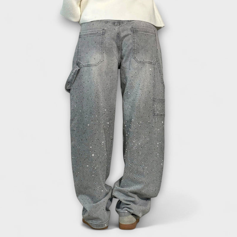 Fable - Jeans de Denim Brillantes en Estilo Balloon Carpenter