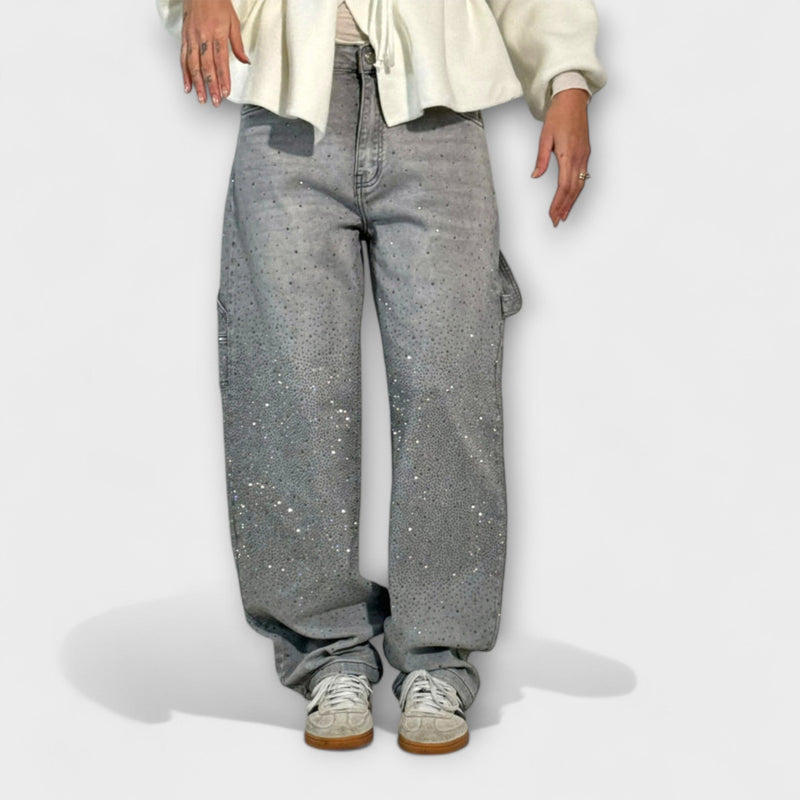 Fable - Jeans de Denim Brillantes en Estilo Balloon Carpenter
