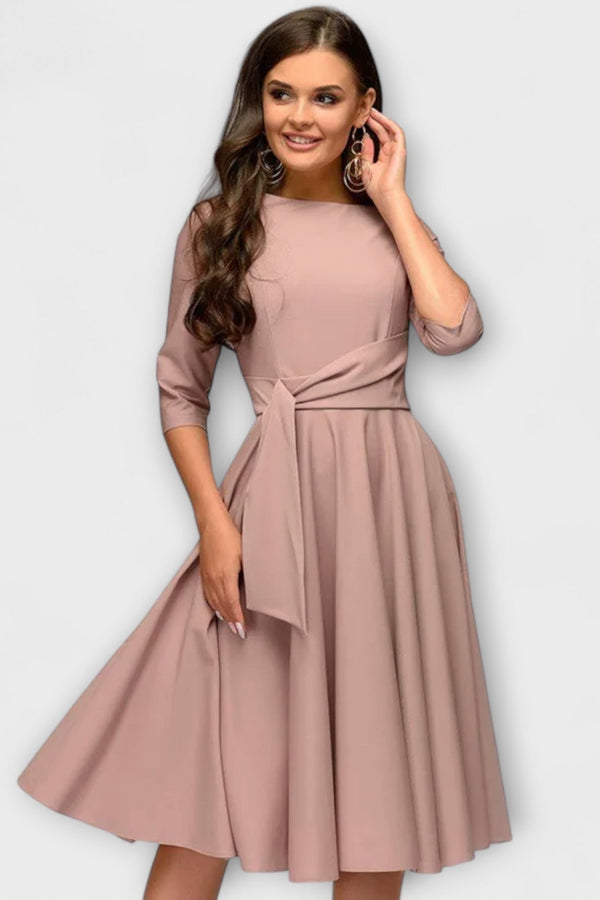 Elegante vestido tipo swing