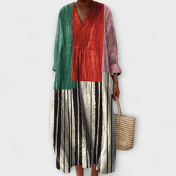 Rosa - Vestido Geométrico Estiloso