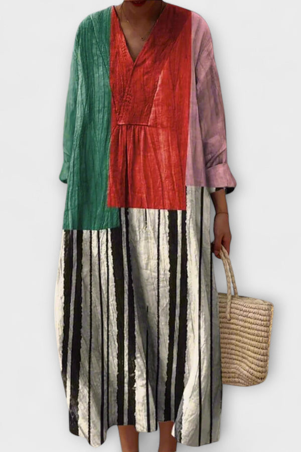 Rosa - Vestido Geométrico Estiloso