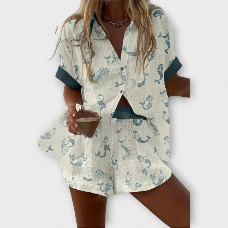Jalira – Conjunto con estampado de sirena