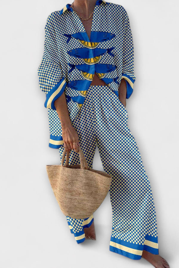 Trivela – Traje con estampado de limones