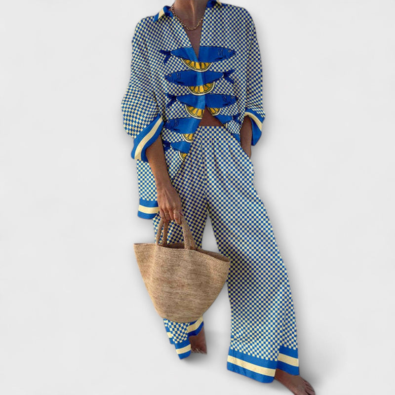 Trivela – Traje con estampado de limones