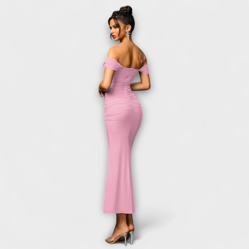 Ione - Vestido Bodycon con Hombros Descubiertos
