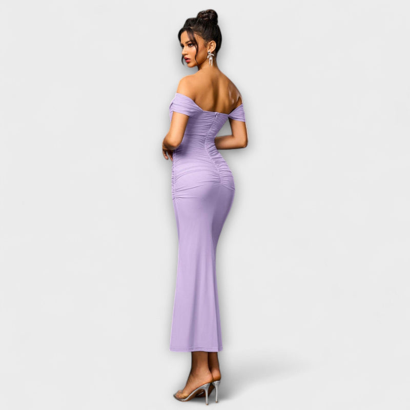 Ione - Vestido Bodycon con Hombros Descubiertos