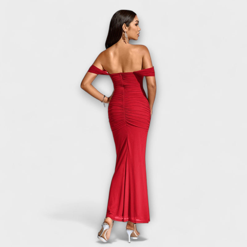 Ione - Vestido Bodycon con Hombros Descubiertos