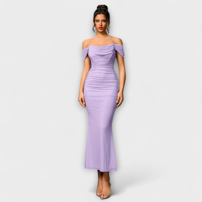 Ione - Vestido Bodycon con Hombros Descubiertos
