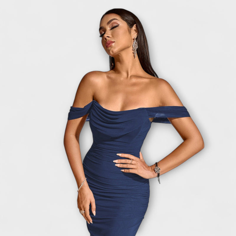 Ione - Vestido Bodycon con Hombros Descubiertos