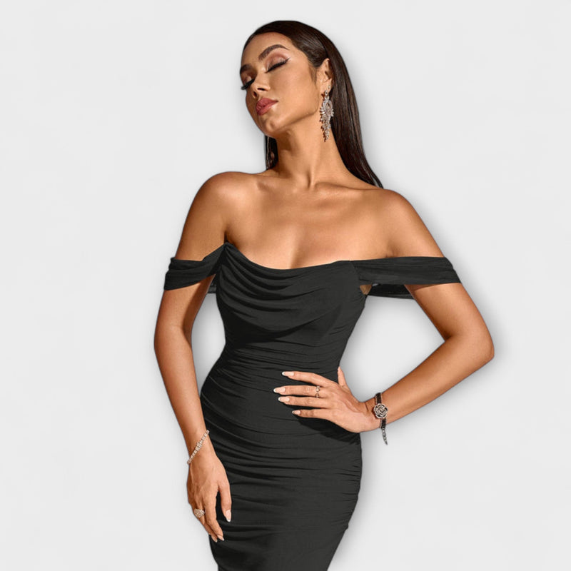 Ione - Vestido Bodycon con Hombros Descubiertos