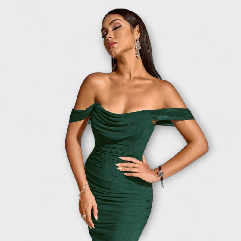 Ione - Vestido Bodycon con Hombros Descubiertos