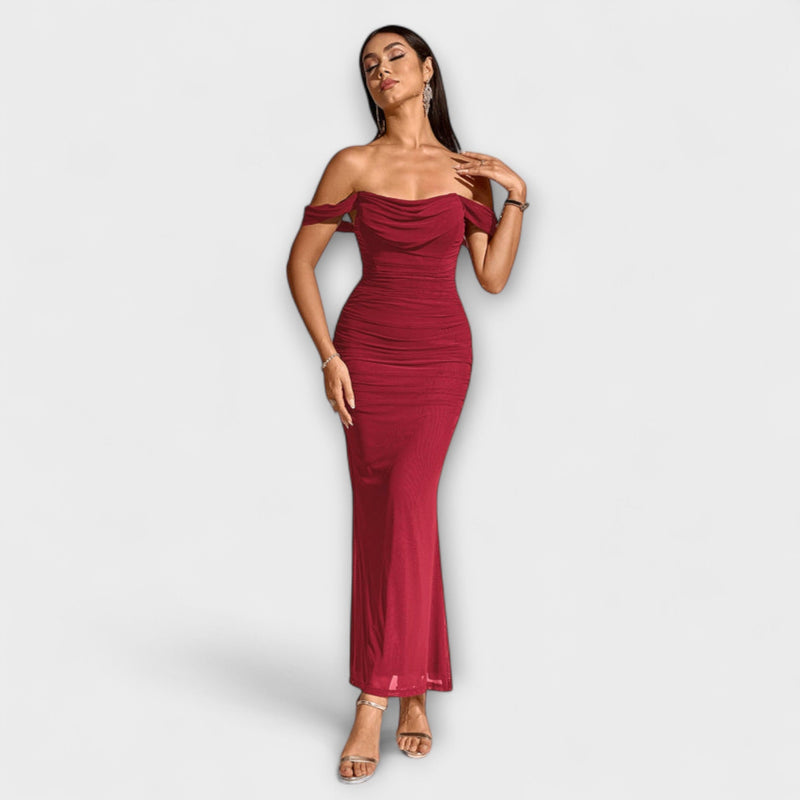 Ione - Vestido Bodycon con Hombros Descubiertos