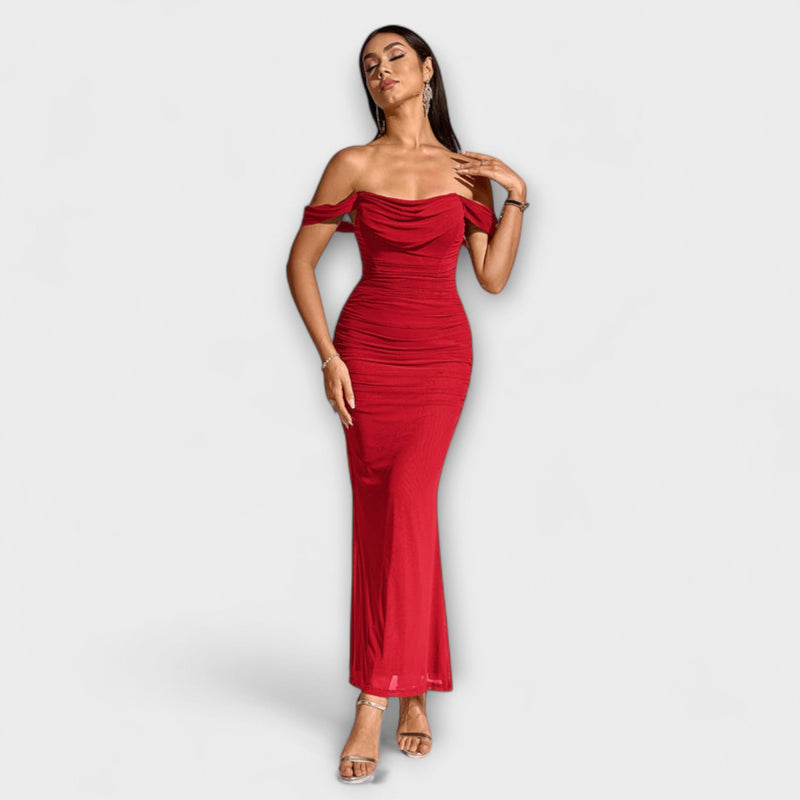 Ione - Vestido Bodycon con Hombros Descubiertos