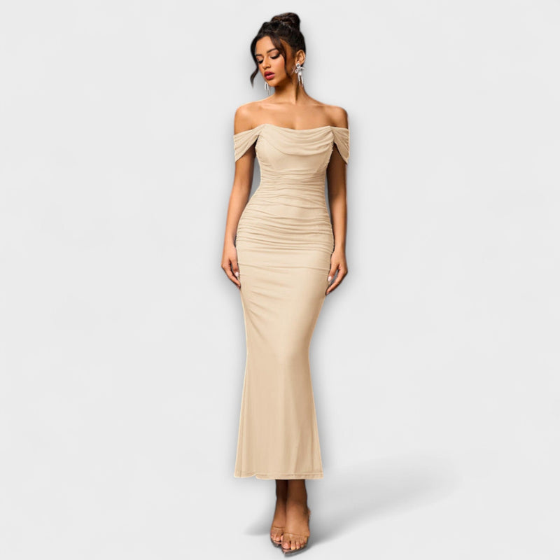 Ione - Vestido Bodycon con Hombros Descubiertos