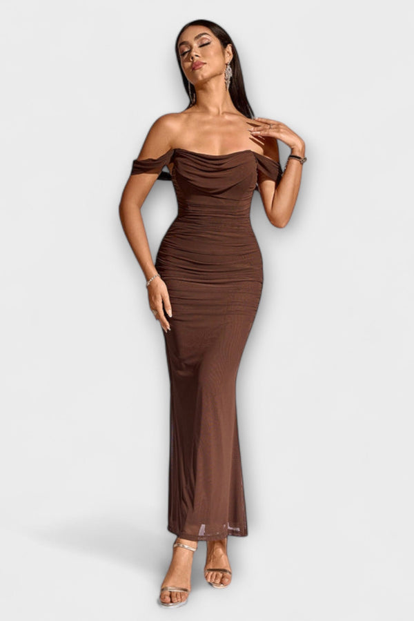 Ione - Vestido Bodycon con Hombros Descubiertos