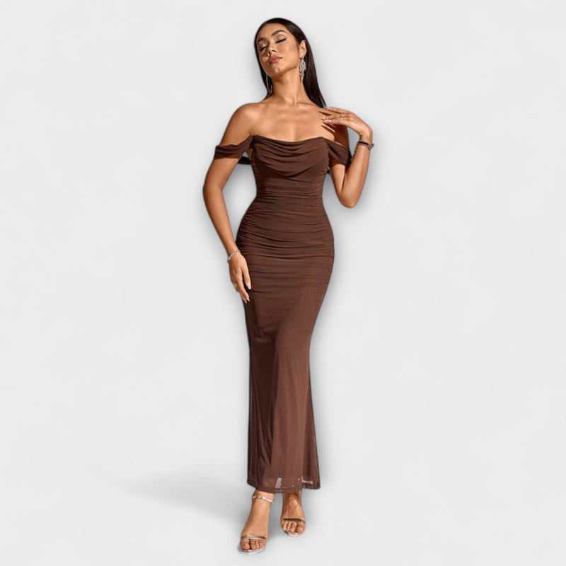 Ione - Vestido Bodycon con Hombros Descubiertos