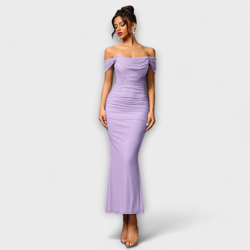 Ione - Vestido Bodycon con Hombros Descubiertos