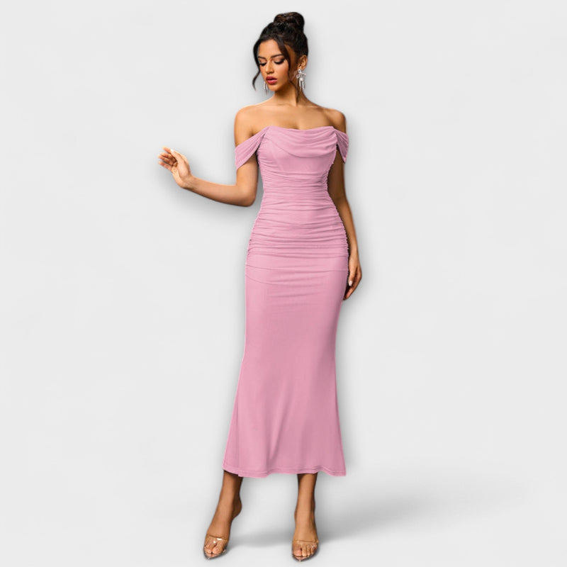 Ione - Vestido Bodycon con Hombros Descubiertos